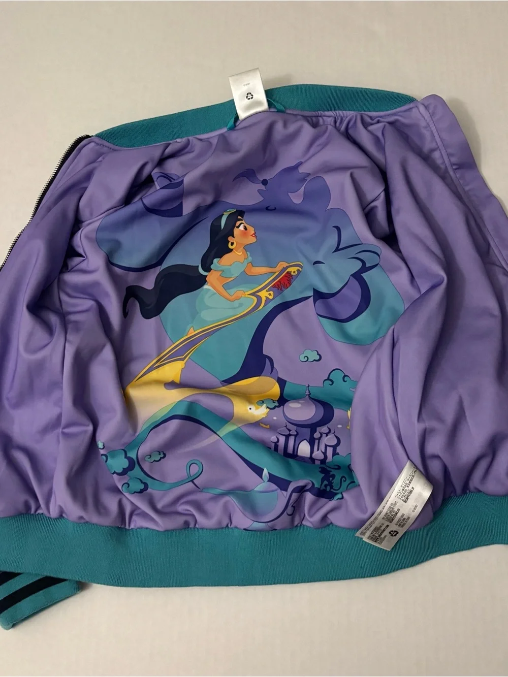 Disney Store Princess Jasmine Bomber Jacket Size 9/10